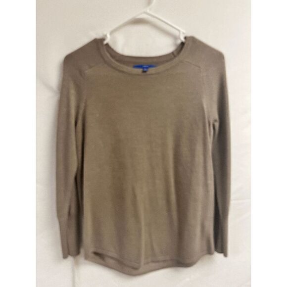 APT.9 Womens Pullover Crew neck High-low Hem Sweatshirt Dark Brown Size Small - Picture 1 of 7